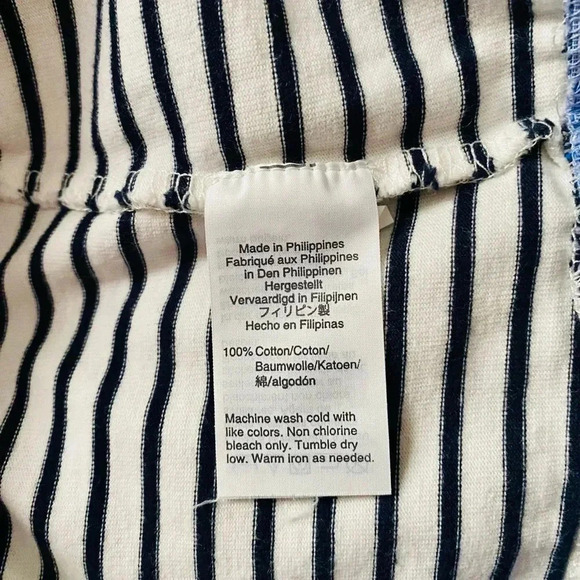 J.CREW Mercantile | Cuffed Striped Boatneck 100% Cotton Shirt Size  Medium - Picture 11 of 11